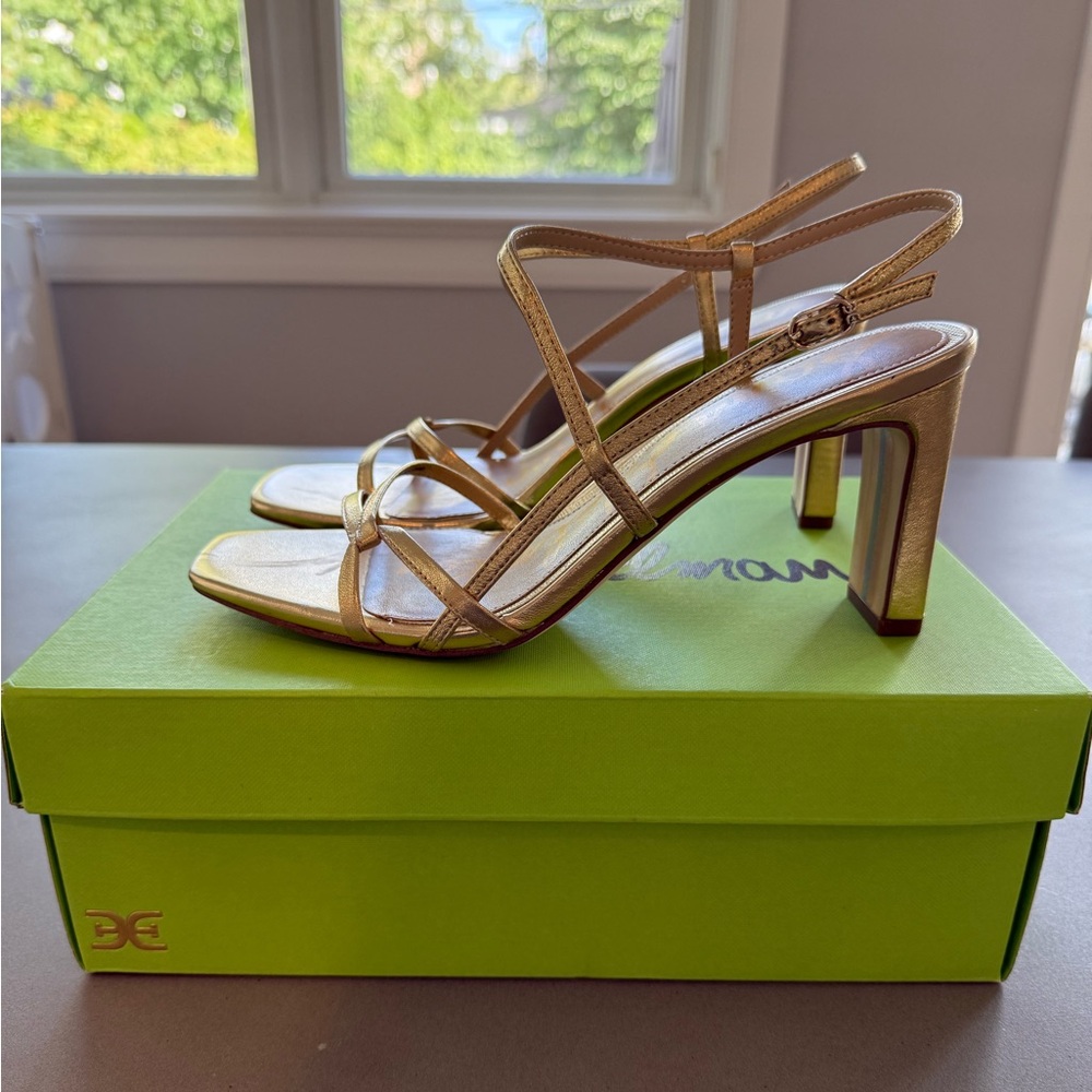 Sam Edelman Gold Strappy Heels